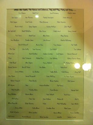 A List of Stars who have stayed in Barberstown Castle Clane Co Kildare Ireland both Paul and Artie have stayed here! 

