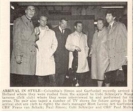 S&G with their manager, Mort Lewis (the first on the left): the only (bad, sorry) pic of him i found...so now, you can see the man of whom Paul stole the wife...this Paul, what a womanizer!!! (strange, it is not the first time i write this comment... :-))