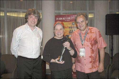 Paul with his Montréal Jazz Festival award, July 2006.