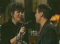 Linda Ronstadt and Paul Simon performing Under African Skies - SNL Saturday Night live 1986