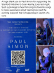 Paul Simon played at a special concert in Soho New York for supporting the SICHL project, on Sep 23, 2024