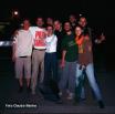 Some fans after the concert in Lucca (Italy, July 6th 2002) : Guido with the PS t-shirt, myself by his side with the white t-shirt and Nicolas by my other side with the black t-shirt