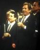 With famous Czech president and writer Vaclav Havel. Prague 1992.