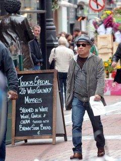 Paul shopping in Grafton Street Dublin ahead of his concerts.