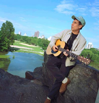 Paul Simon in Central Park ca. 1995