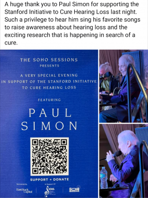 Paul Simon played at a special concert in Soho New York for supporting the SICHL project, on Sep 23, 2024