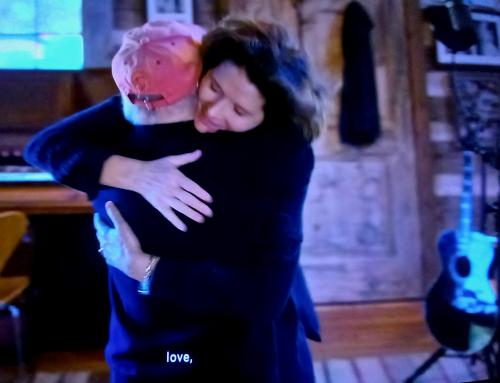 Our favourite couple sharing a hug.
From 'In Restless Dreams'