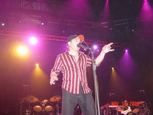 Paul Simon at the NEC Arena Birmingham, November 2006. These 2 photos were taken by my friend May, as we danced in front of him!