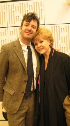 Harper and Debbie Reynolds at the BBC 4 show, April 2010