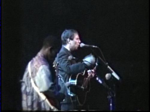 Paul Simon performing at Carver-Hawkeye Arena, University of Iowa in Iowa City, Iowa, USA on February 20, 1991