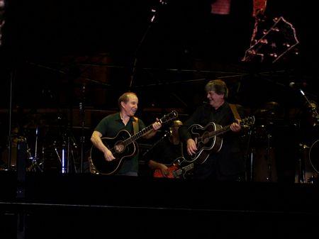 Paul !smiling! and playing with the Everly brothers (rome)