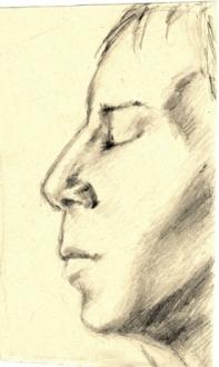 fragment of HIS face-drawing by Fandosh...