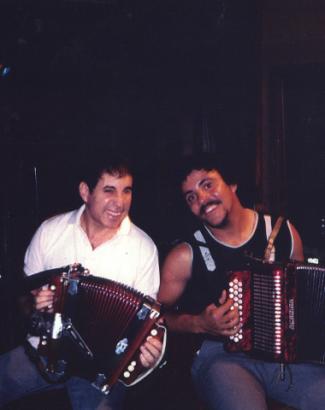 Paul with Terrance Simien (from Zydeco)