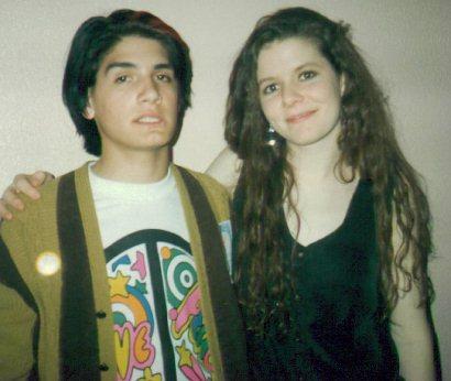 A young Mrs.Simon with a fan.