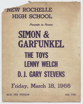 Old concert poster