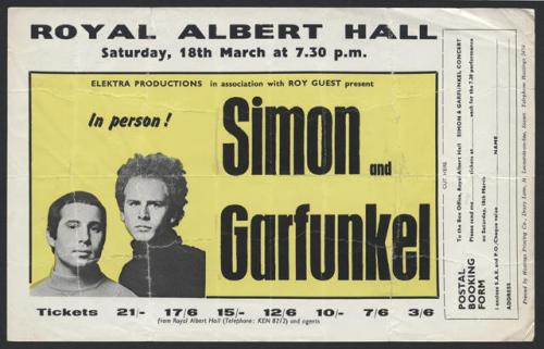 Old concert poster